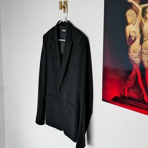 Raf Simons Black Single-Button Blazer